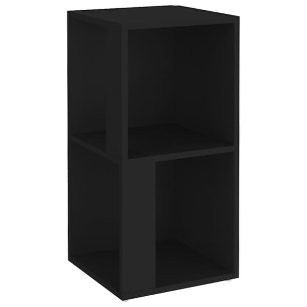 vidaXL Kulmakaappi musta 33x33x67 cm tekninen puu - Säilytys- & lukkokaapit
