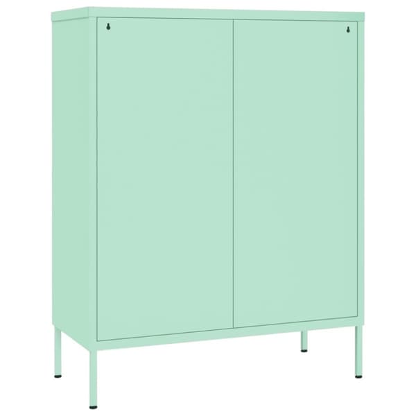 vidaXL Lipasto minttu 80x35x101,5 cm teräs - Säilytys- & lukkokaapit