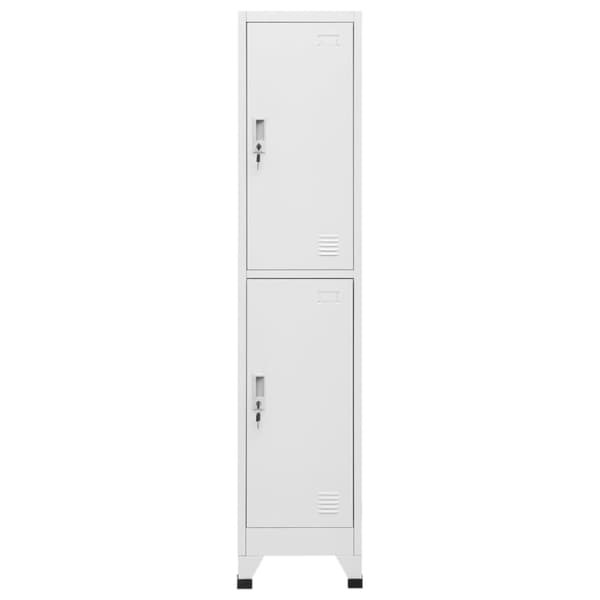vidaXL lockerskab med to rum 38x45x180 cm -  Opbevaringsskabe
