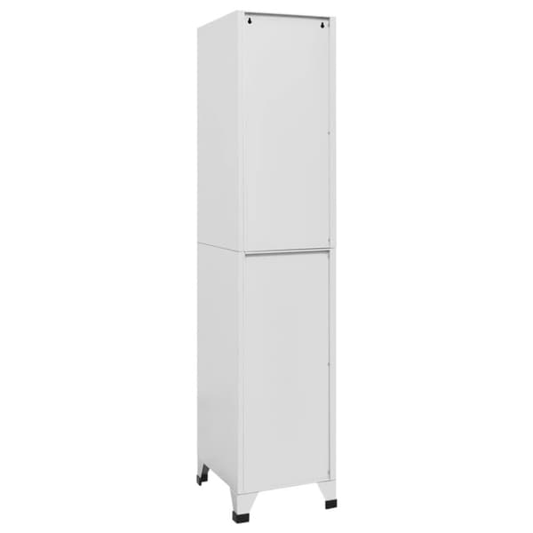 vidaXL lockerskab med to rum 38x45x180 cm - Opbevaringsskabe