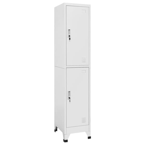 vidaXL lockerskab med to rum 38x45x180 cm - Opbevaringsskabe