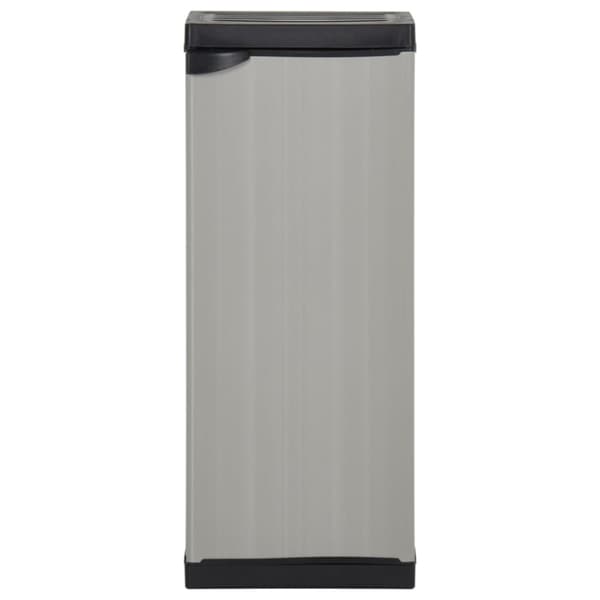 vidaXL haveskab 35x40x85 cm 1 hylde grå og sort -  Opbevaringsskabe