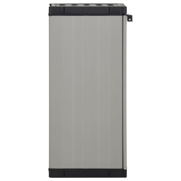 vidaXL haveskab 35x40x85 cm 1 hylde grå og sort -  Opbevaringsskabe