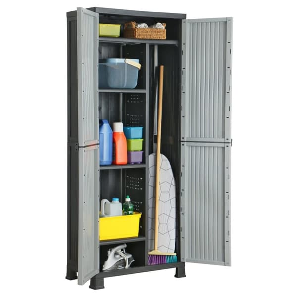 vidaXL Plastskåp 68x39x171,5 cm -  Förvaringsskåp & garderober