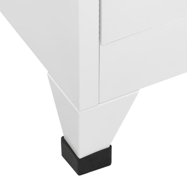 vidaXL Klädskåp med 18 fack metall 90x40x180 cm -  Förvaringsskåp & garderober