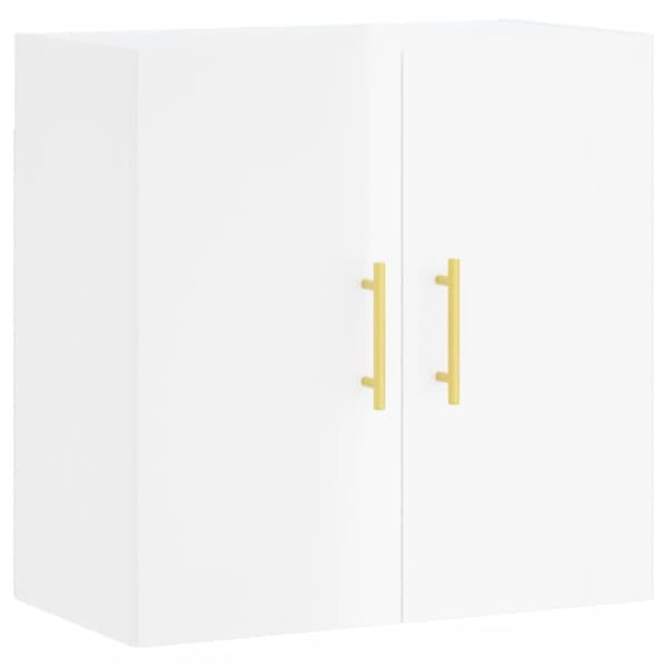 vidaXL Väggskåp vit högglans 60x31x60 cm konstruerat trä - Förvaringsskåp & garderober