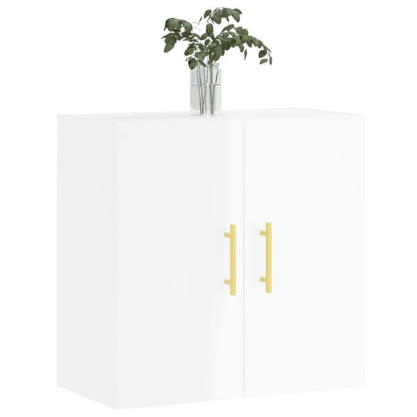 vidaXL Väggskåp vit högglans 60x31x60 cm konstruerat trä - Förvaringsskåp & garderober