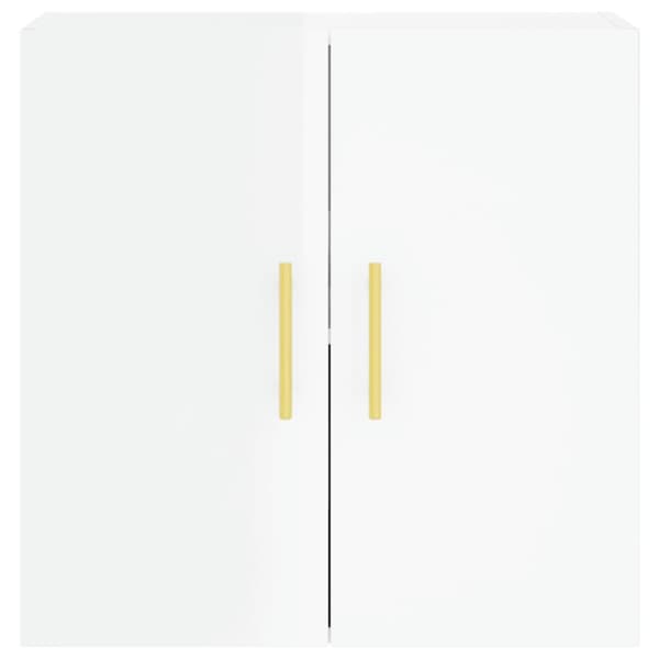 vidaXL Väggskåp vit högglans 60x31x60 cm konstruerat trä - Förvaringsskåp & garderober