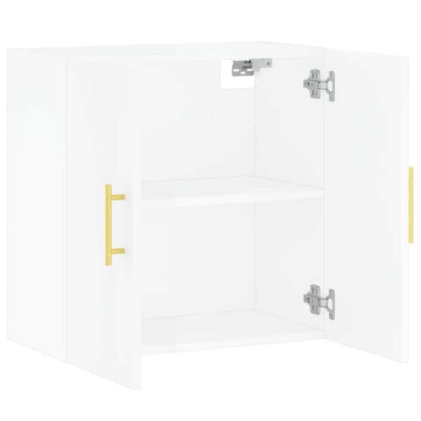vidaXL Väggskåp vit högglans 60x31x60 cm konstruerat trä - Förvaringsskåp & garderober