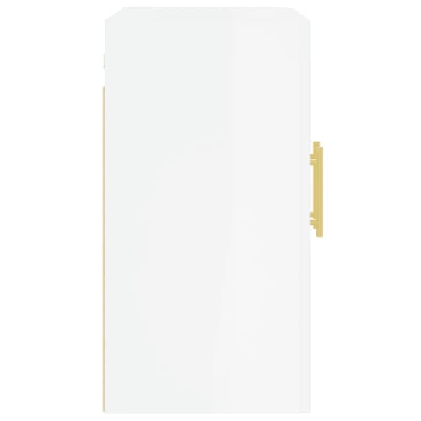 vidaXL Väggskåp vit högglans 60x31x60 cm konstruerat trä - Förvaringsskåp & garderober