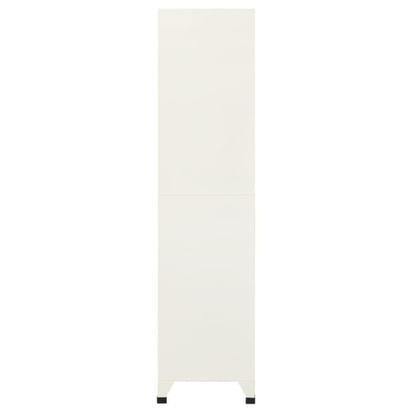 vidaXL skab 90x45x180 cm stål grå og blå -  Opbevaringsskabe