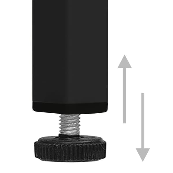 vidaXL skab 35x46x180 cm stål sort -  Opbevaringsskabe