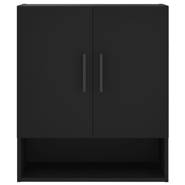 vidaXL vægskab 60x31x70 cm konstrueret træ sort - Opbevaringsskabe