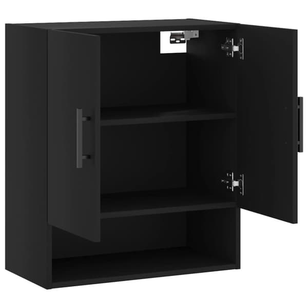vidaXL vægskab 60x31x70 cm konstrueret træ sort - Opbevaringsskabe