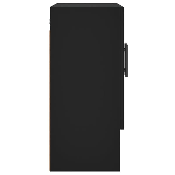 vidaXL vægskab 60x31x70 cm konstrueret træ sort - Opbevaringsskabe