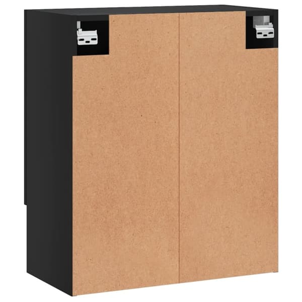 vidaXL vægskab 60x31x70 cm konstrueret træ sort - Opbevaringsskabe
