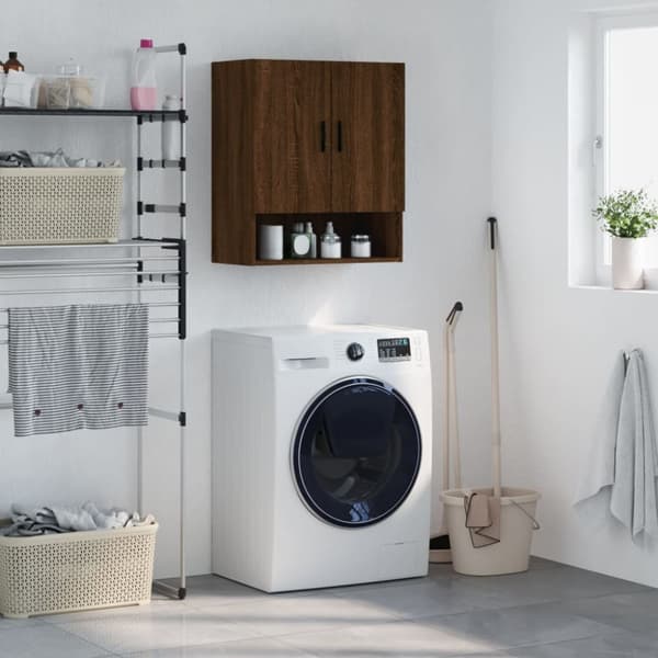 vidaXL Seinäkaappi ruskea tammi 60x31x70 cm tekninen puu -  Säilytys- & lukkokaapit