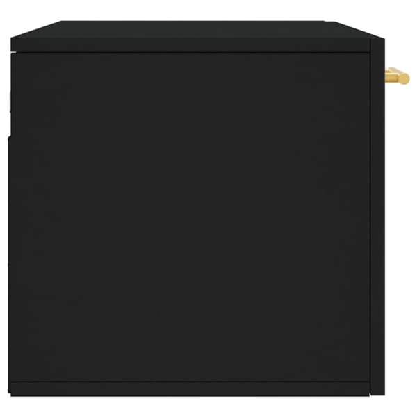 vidaXL vægskab 80x36,5x35 cm konstrueret træ sort -  Opbevaringsskabe
