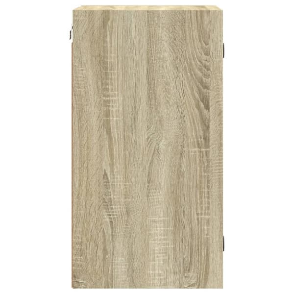 vidaXL skab med glaslåger 35x37x68,5 cm sonoma-eg -  Opbevaringsskabe