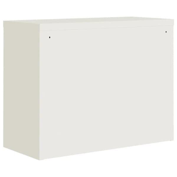 vidaXL Dokumentskåp vit 90x40x110 cm stål -  Förvaringsskåp & garderober