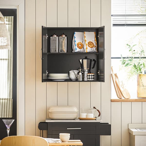 Rootz-seinäkaappi - Kylpyhuonekaappi - Lääkekaappi - Monipuolinen säilytys - Säädettävät hyllyt - Kestävä MDF-rakenne - 60cm x 60cm x 30cm