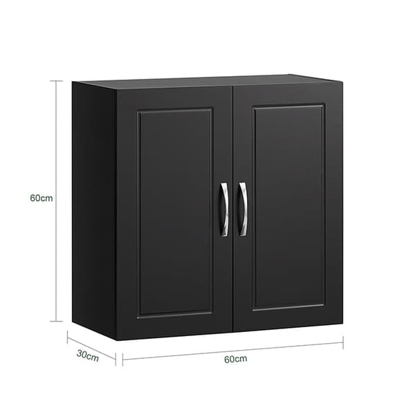 Rootz-seinäkaappi - Kylpyhuonekaappi - Lääkekaappi - Monipuolinen säilytys - Säädettävät hyllyt - Kestävä MDF-rakenne - 60cm x 60cm x 30cm