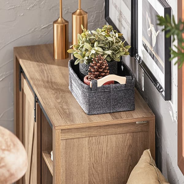 Rootzin moderni senkki liukuovella - Lipasto - Kenkäkaappi - Monipuolinen säilytystila - PB(E1) Materiaali - 80cm x 91cm x 35cm