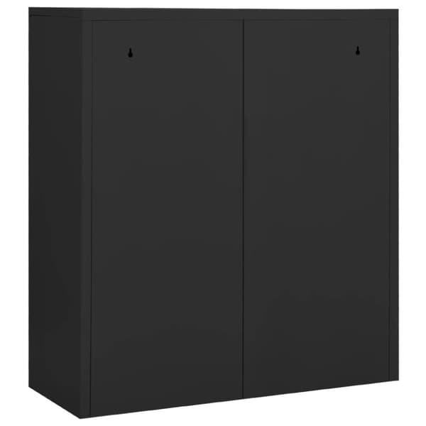 The Living Store Dokumentskåp antracit 90x40x102 cm stål -  Förvaringsskåp & garderober