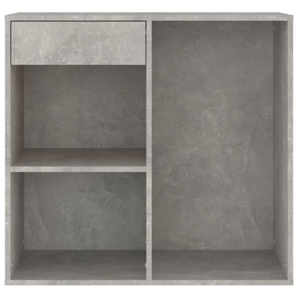 The Living Store badeværelsesskab 80x40x75 cm konstrueret træ betongrå -  Opbevaringsskabe