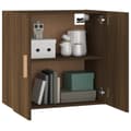 Miniatyrbillede 5 af 10: The Living Store vægskab 60x30x60 cm konstrueret træ brun egetræsfarve -  Opbevaringsskabe