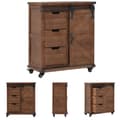 Miniatyrbillede 1 af 11: The Living Store skab 64x33,5x75 cm massivt grantræ brun -  Opbevaringsskabe