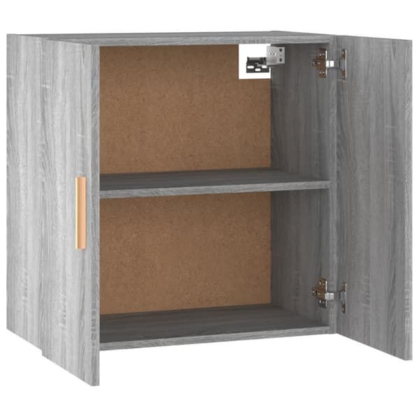 The Living Store vægskab 60x30x60 cm konstrueret træ grå sonoma-eg - Opbevaringsskabe
