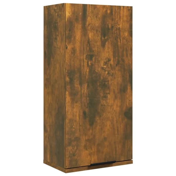 The Living Store væghængt badeværelsesskab 32x20x67 cm røget egetræsfinish -  Opbevaringsskabe