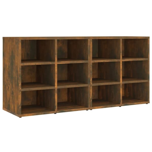 The Living Store skoreoler 2 stk. 52,5x30x50 cm røget egetræ -  Opbevaringsskabe