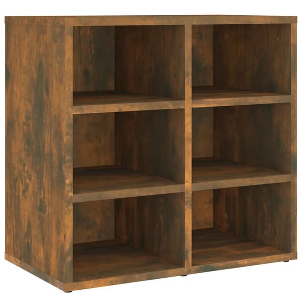 The Living Store skoreoler 2 stk. 52,5x30x50 cm røget egetræ -  Opbevaringsskabe