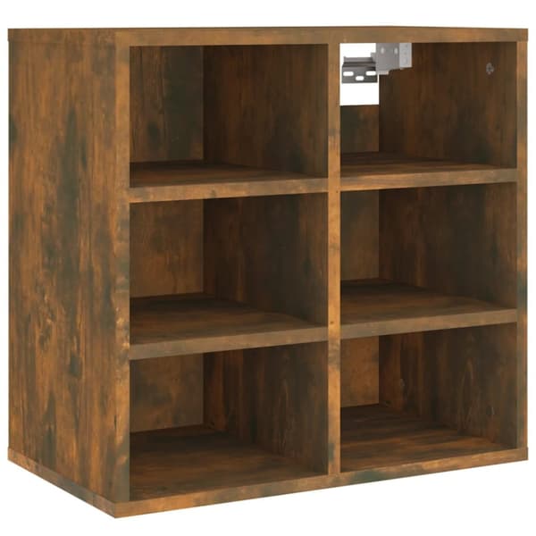 The Living Store skoreoler 2 stk. 52,5x30x50 cm røget egetræ -  Opbevaringsskabe