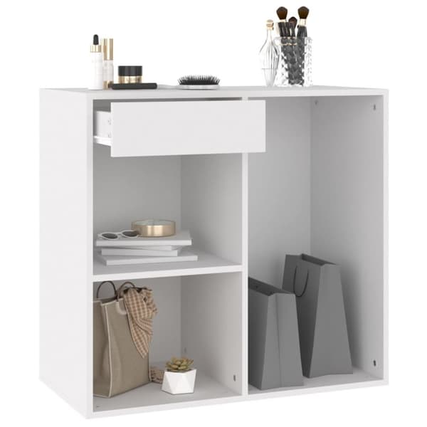 The Living Store Sminkskåp vit 80x40x75 cm konstruerat trä -  Förvaringsskåp & garderober