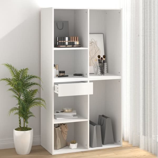 The Living Store Sminkskåp vit 80x40x75 cm konstruerat trä -  Förvaringsskåp & garderober