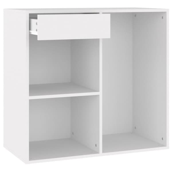The Living Store Sminkskåp vit 80x40x75 cm konstruerat trä -  Förvaringsskåp & garderober