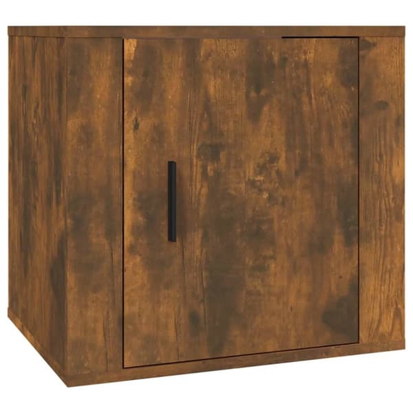 The Living Store sengeborde 2 stk. 50x39x47 cm røget egetræsfarve - Opbevaringsskabe