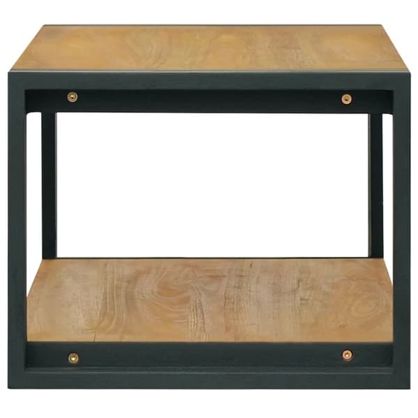 The Living Store væghængt badeværelsesskab 90x45x35 cm massivt teaktræ -  Opbevaringsskabe