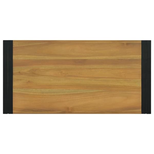 The Living Store væghængt badeværelsesskab 90x45x35 cm massivt teaktræ -  Opbevaringsskabe