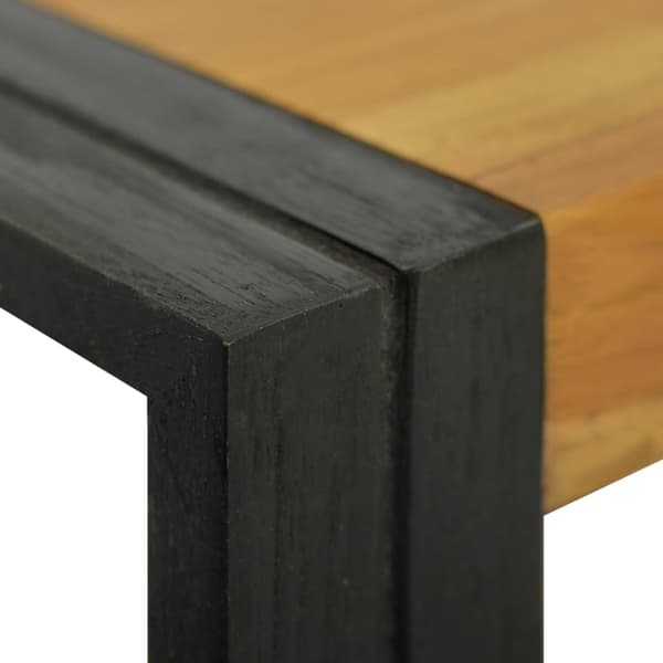 The Living Store væghængt badeværelsesskab 90x45x35 cm massivt teaktræ -  Opbevaringsskabe