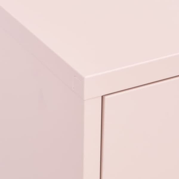 The Living Store opbevaringsskab 80x35x101,5 cm stål lyserød -  Opbevaringsskabe