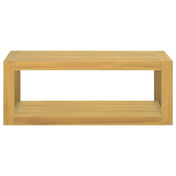 The Living Store Väggmonterat badrumsskåp 90x45x35 cm massiv teak -  Förvaringsskåp & garderober