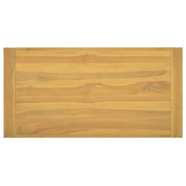 The Living Store Väggmonterat badrumsskåp 90x45x35 cm massiv teak -  Förvaringsskåp & garderober