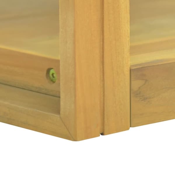 The Living Store Väggmonterat badrumsskåp 90x45x35 cm massiv teak -  Förvaringsskåp & garderober