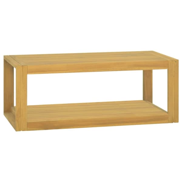 The Living Store Väggmonterat badrumsskåp 90x45x35 cm massiv teak -  Förvaringsskåp & garderober