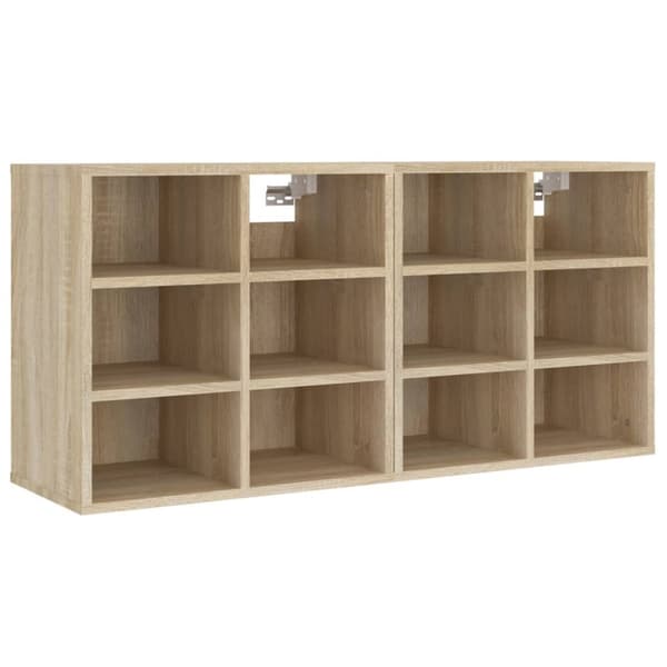 The Living Store skoreoler 2 stk. 52,5x30x50 cm sonoma-eg -  Opbevaringsskabe