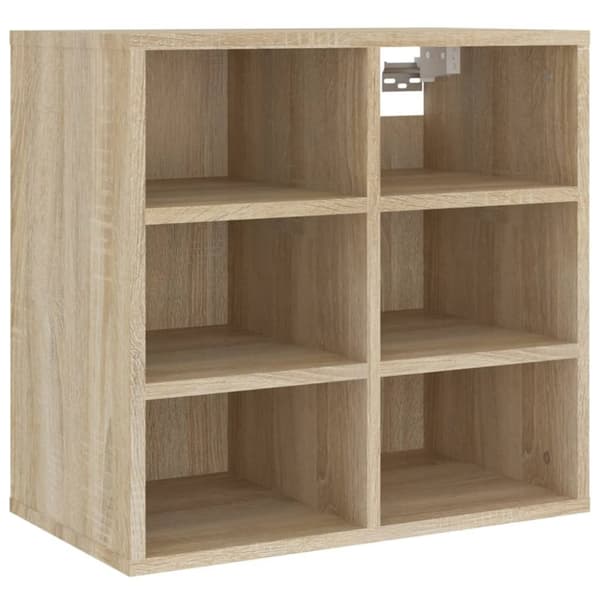 The Living Store skoreoler 2 stk. 52,5x30x50 cm sonoma-eg -  Opbevaringsskabe